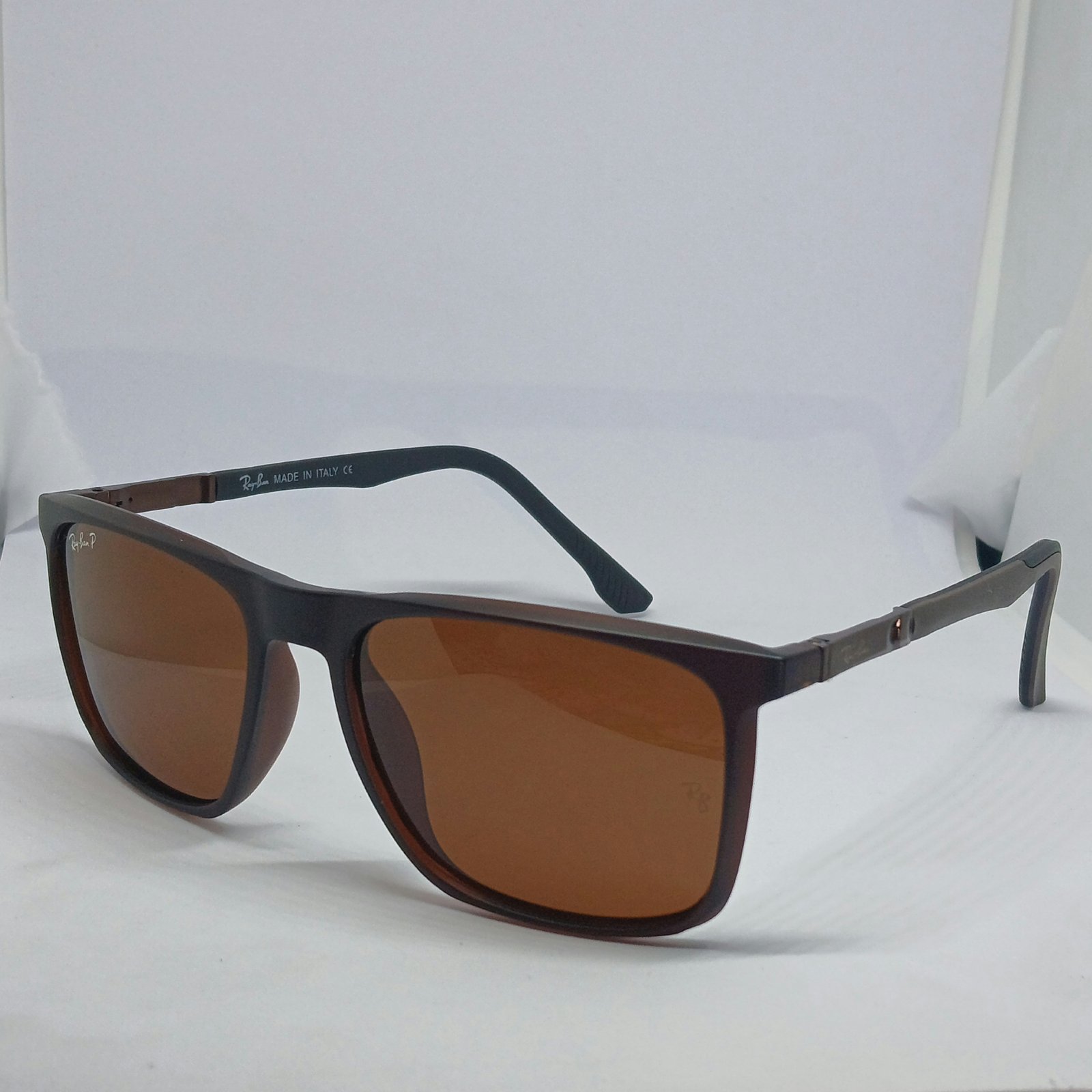 Ray Ban Brown Men's Wear Square Frame Polaroid