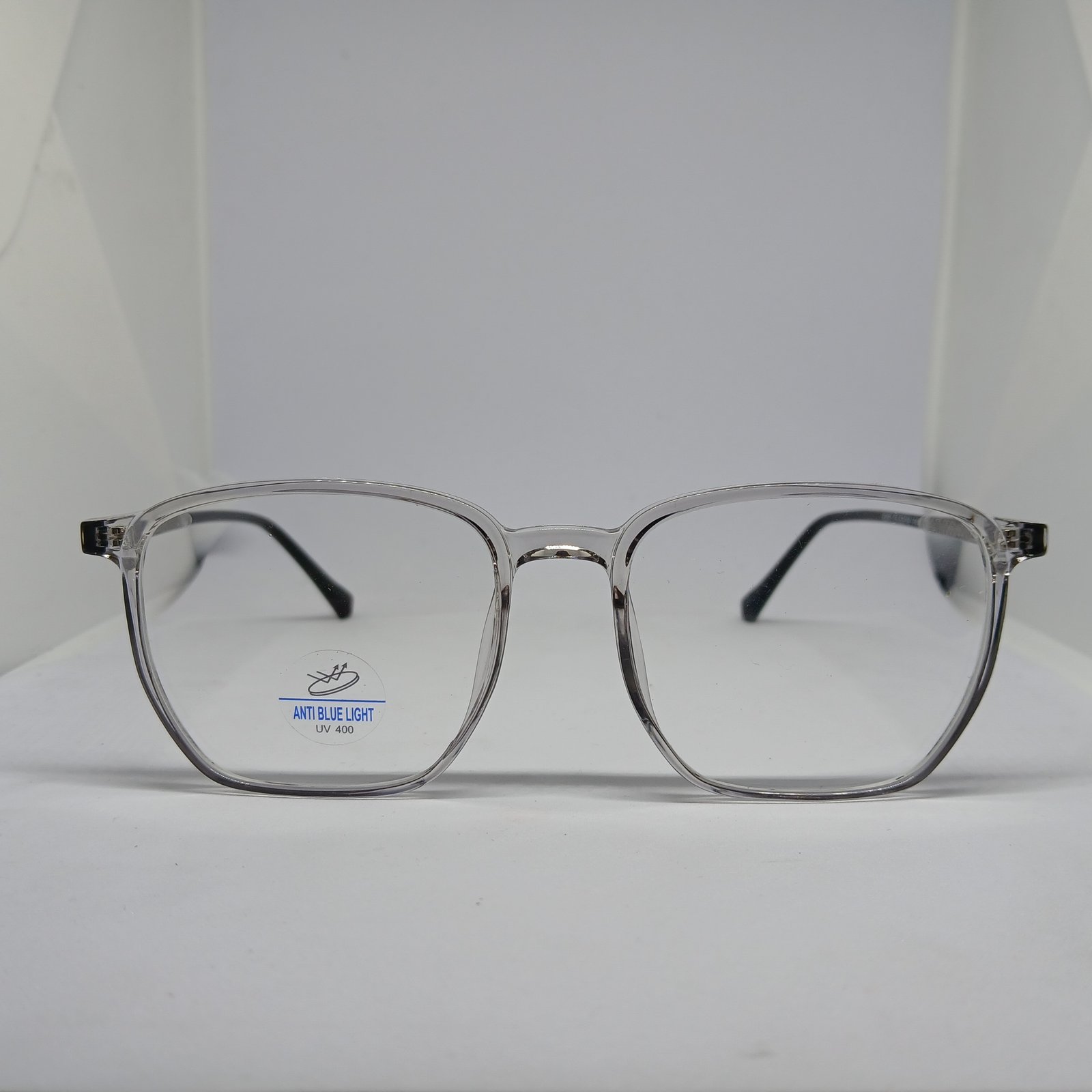 Unique Grey Transparent Bluecut Frame